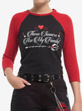 Hazbin Hotel Family Sinners Girls Raglan T-Shirt
