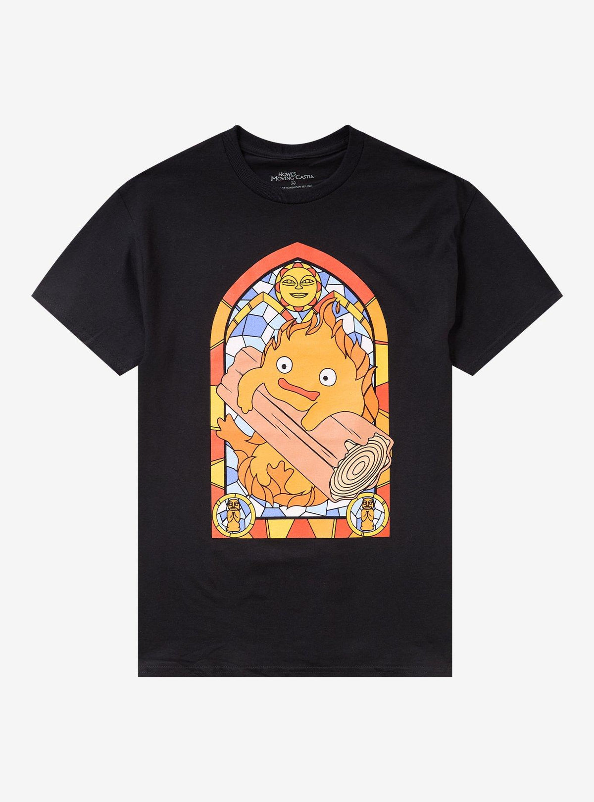 Studio Ghibli Howl's Moving Castle Calcifer Stained Glass T-Shirt