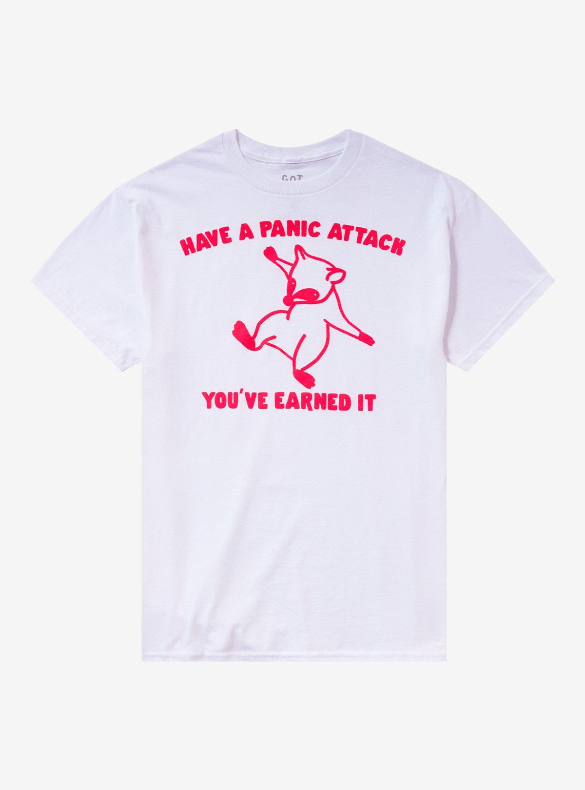 Panic Attack Raccoon T-Shirt By Got Funny
