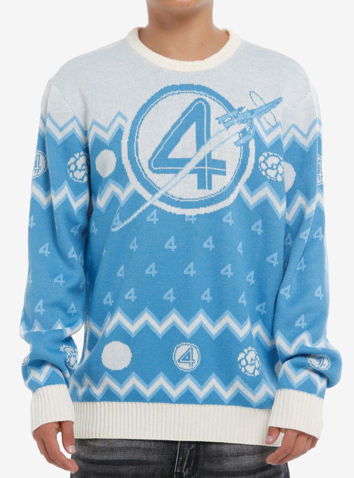 The Fantastic Four First Steps Holiday Knit Sweater