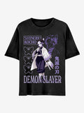 anime swordsman Kimetsu No Yaiba Shinobu Kocho Butterflies T-Shirt