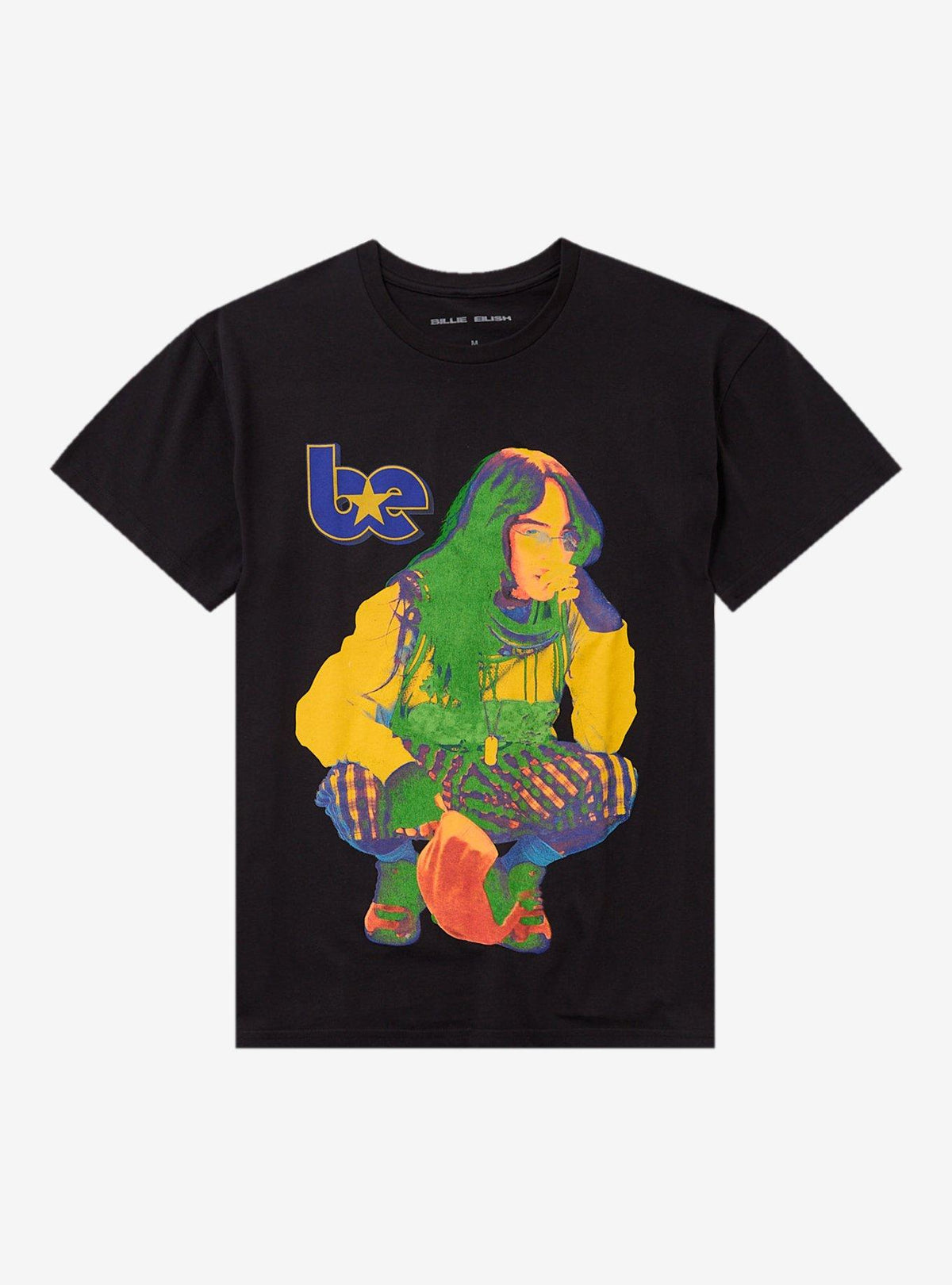 Billie Eilish Color Pop Crouching Portrait T-Shirt