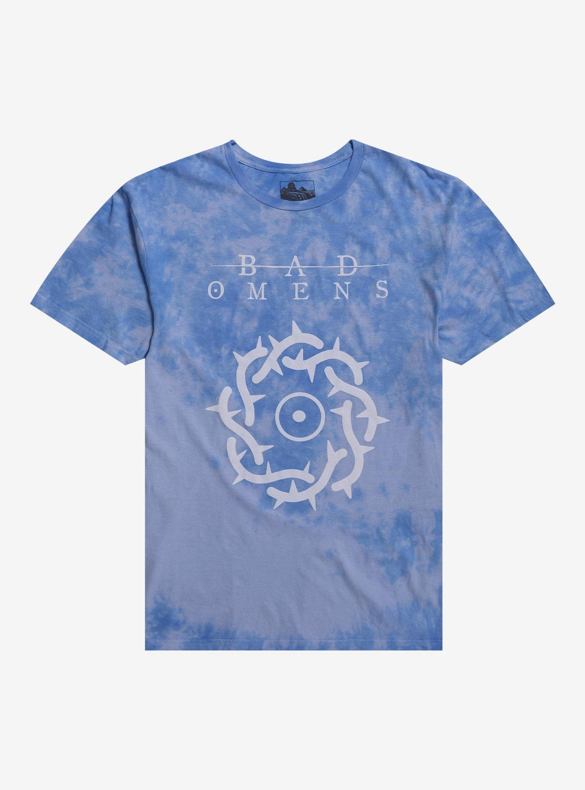 Bad Omens Circle Of Thorns Blue Cloud Wash T-Shirt