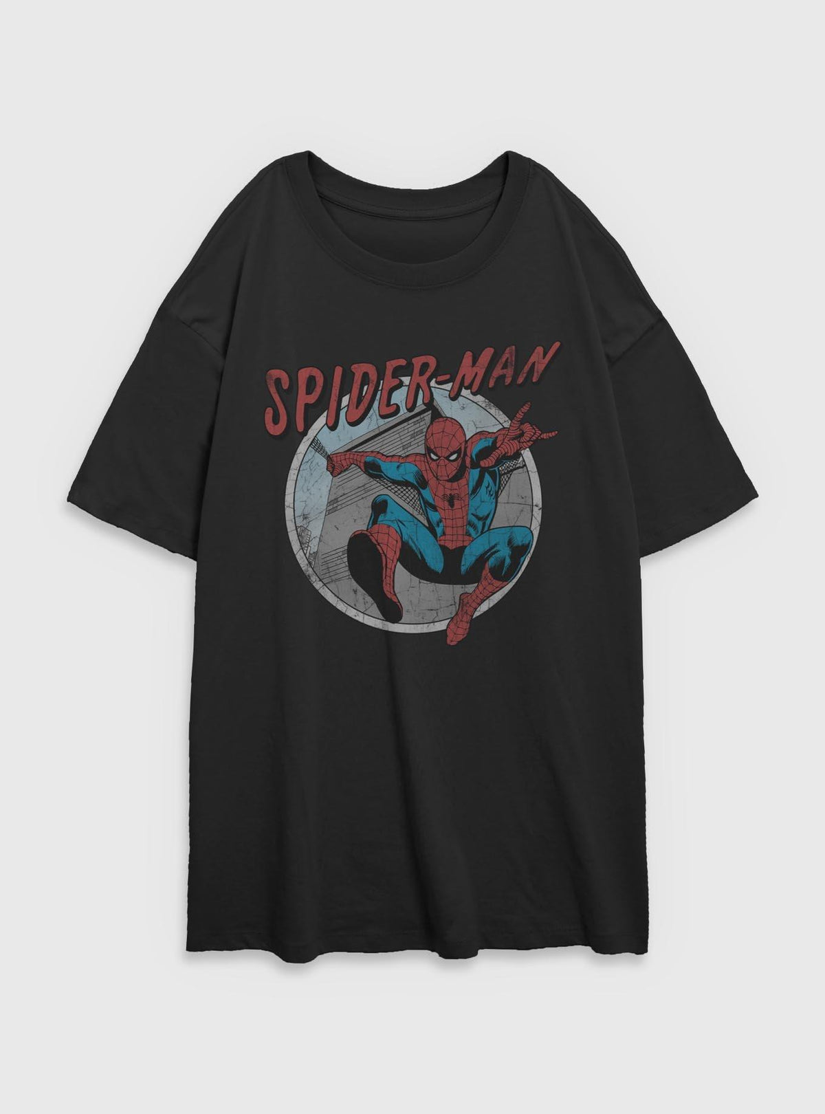 web hero Retro Girls Oversized T-Shirt