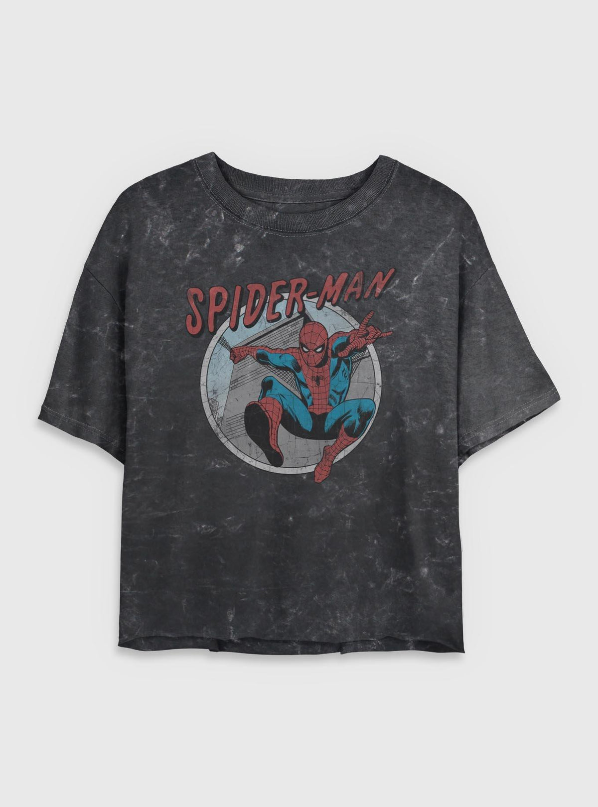 web hero Retro Girls Mineral Wash Crop T-Shirt
