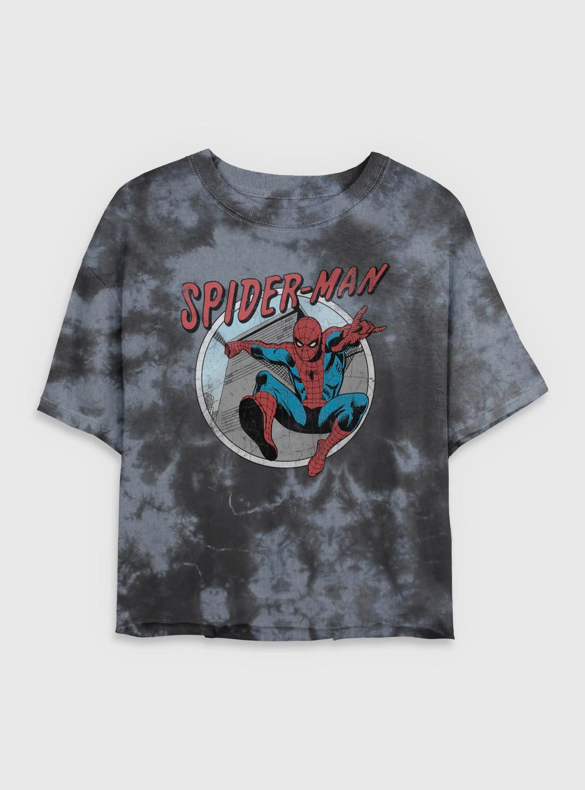 web hero Retro Girls Tie-Dye Crop T-Shirt