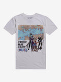 pirate anime Straw Hat Crew Grand Line Map T-Shirt
