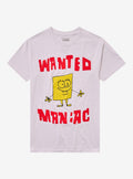 cartoon sea sponge Wanted Maniac Poster T-Shirt