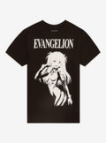 Neon Genesis Evangelion Asuka Black White T-Shirt