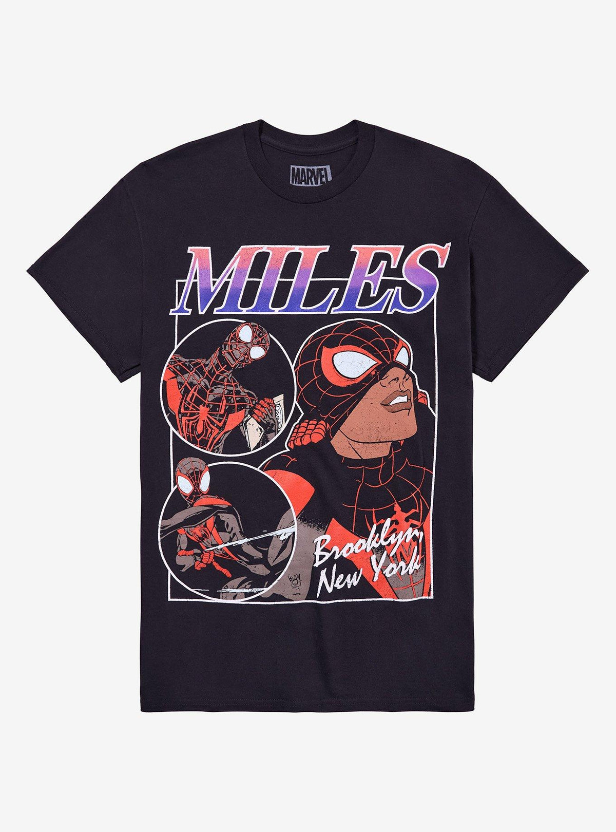 web hero Miles Morales Collage T-Shirt