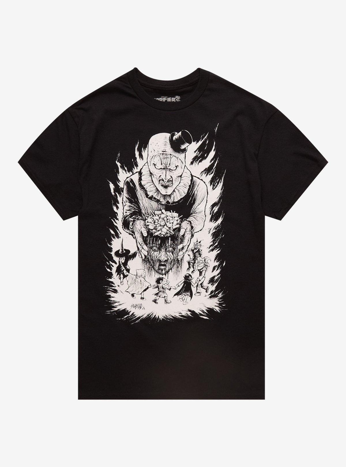 Terrifier Art The Clown Candy Head T-Shirt By Sawblade