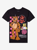 animatronic horror Checkered Character T-Shirt