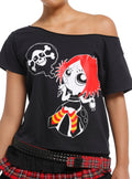 Ruby Gloom Off-Shoulder Girls T-Shirt