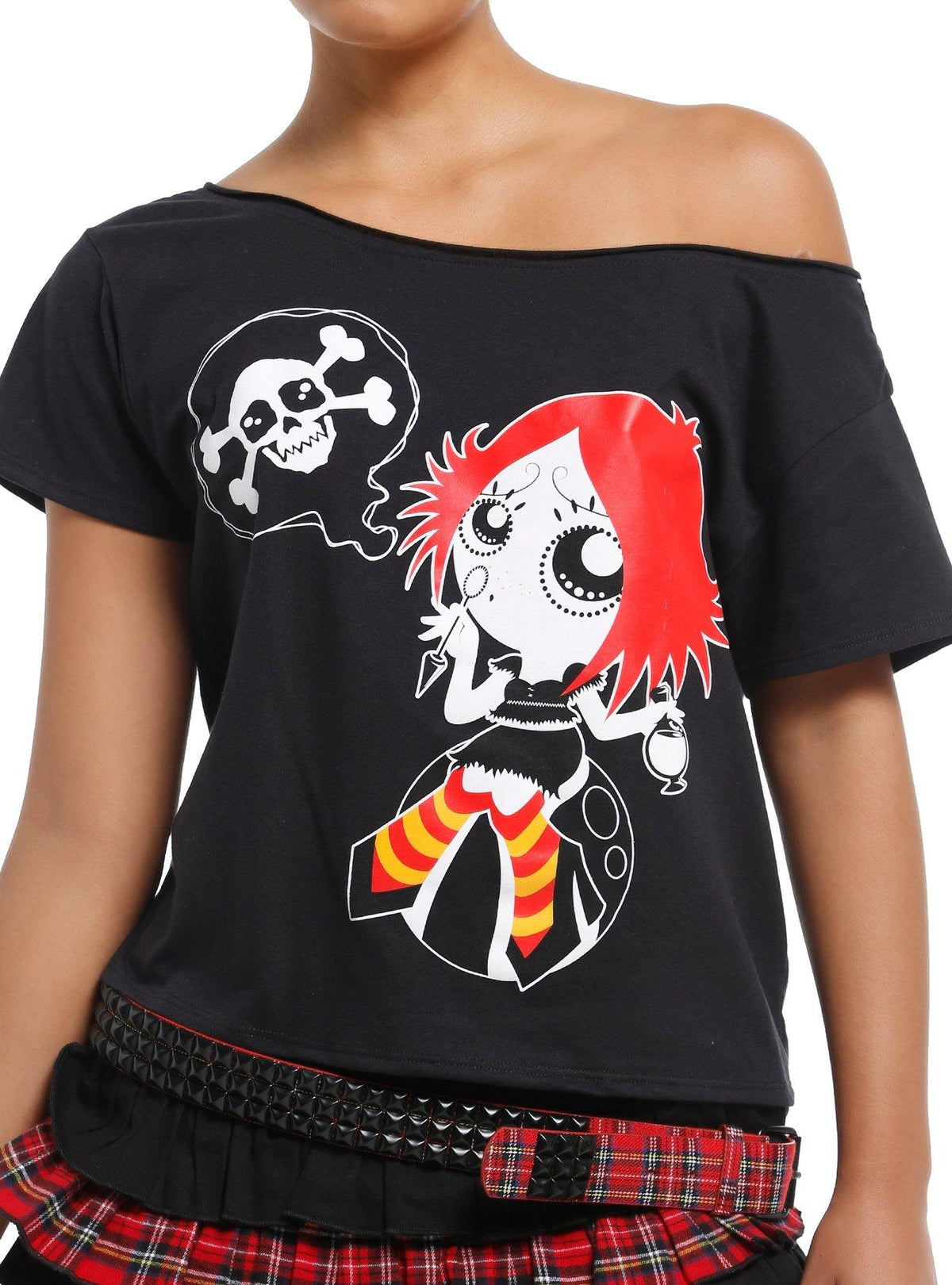 Ruby Gloom Off-Shoulder Girls T-Shirt