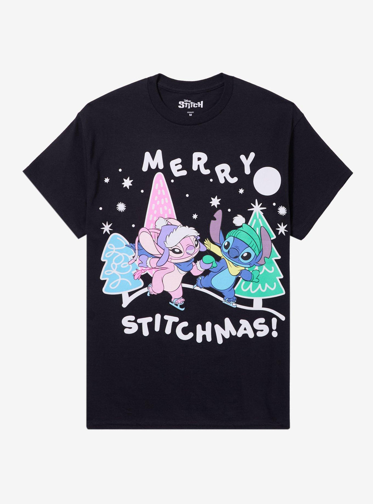 cute blue alien Merry Stitchmas T-Shirt
