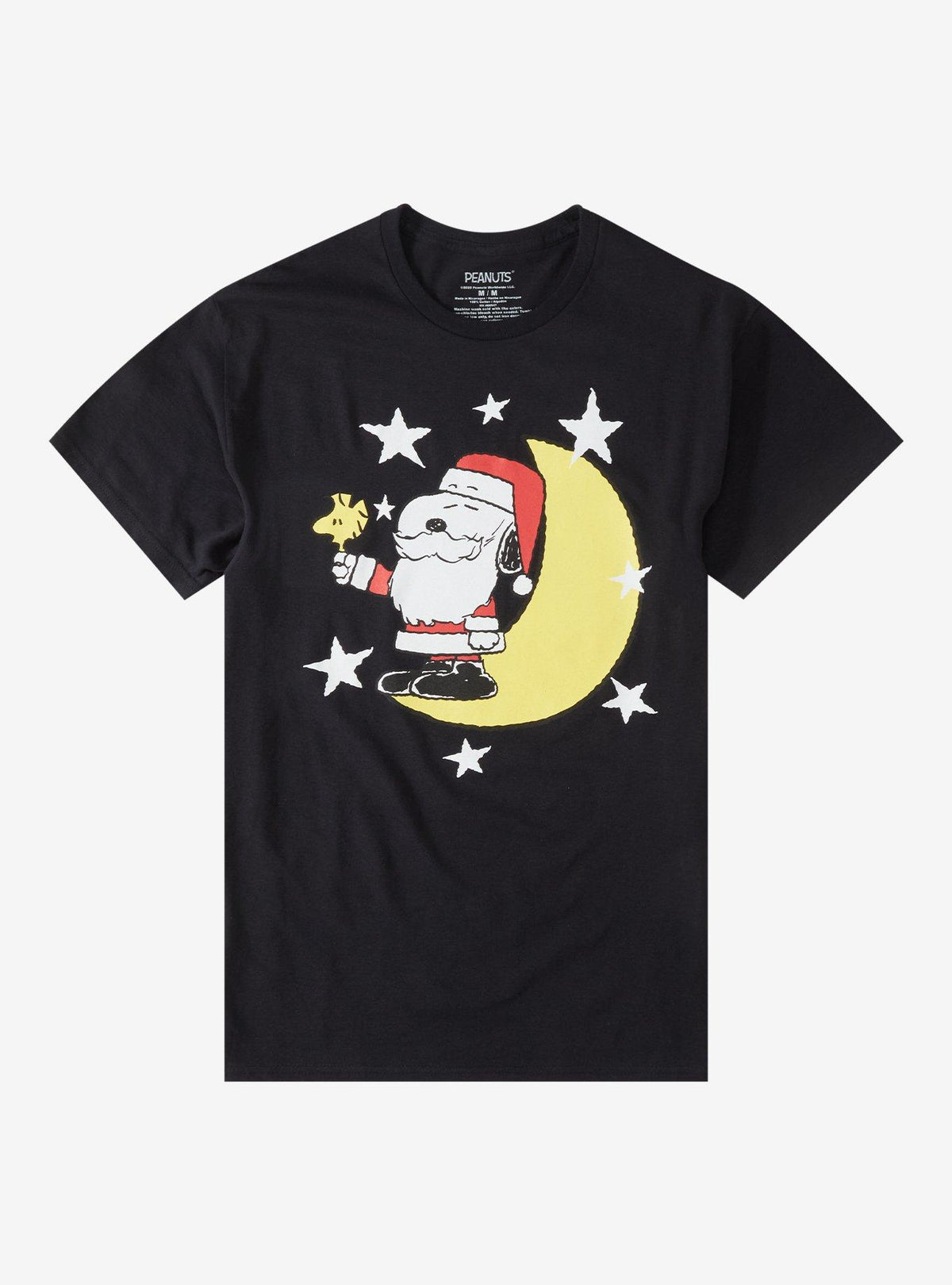 Peanuts Santa Snoopy Night Sky T-Shirt