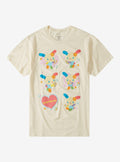 U SA HA NA Flowers Grid T-Shirt