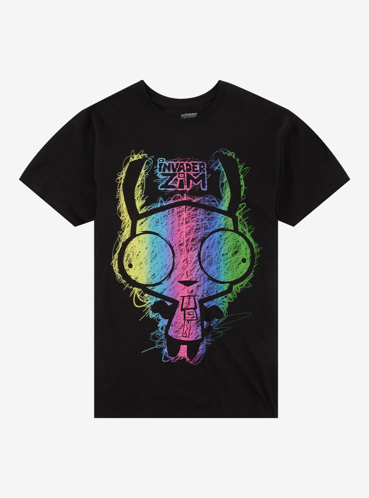 Invader Zim GIR Rainbow Scribble T-Shirt