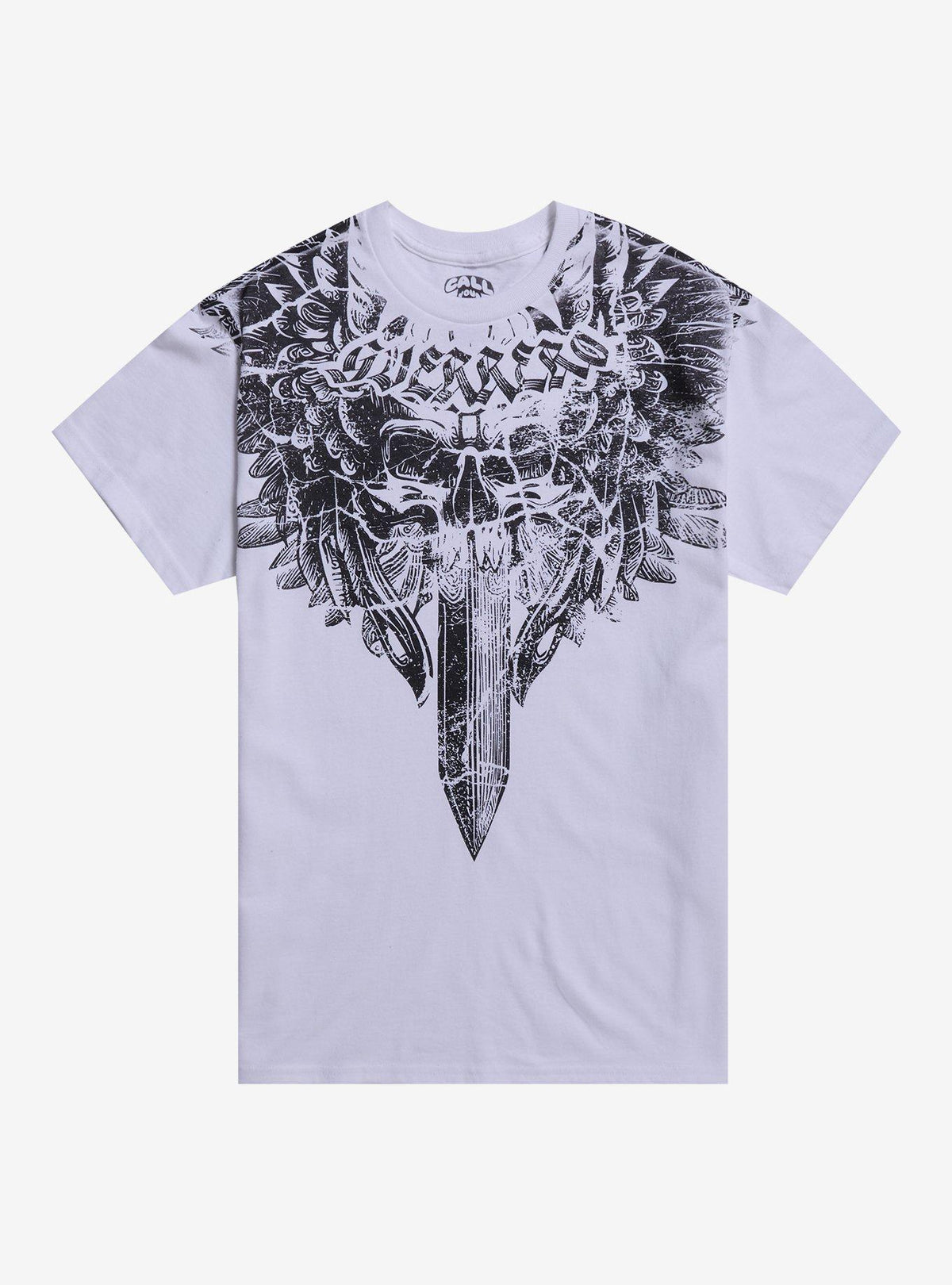 Winged Skull Sword T-Shirt By Call Your Mother