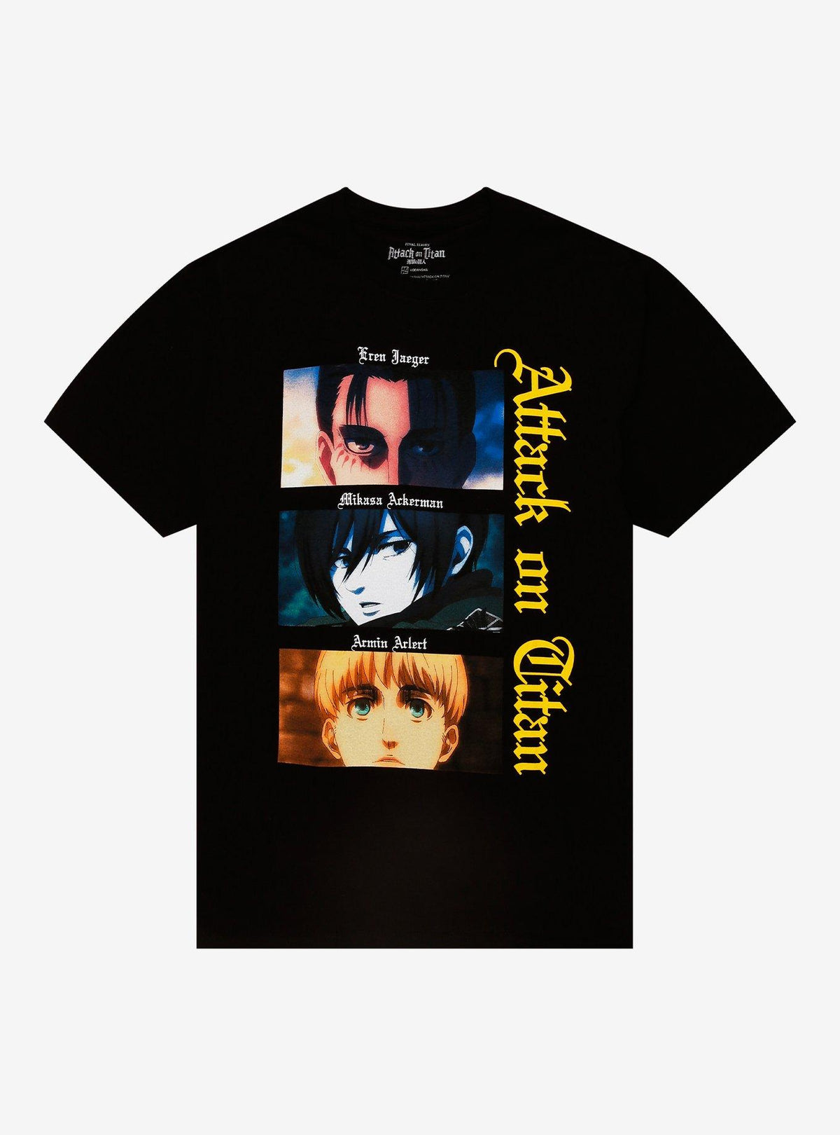 dark fantasy anime Trio Eyes T-Shirt