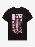 anime swordsman Kimetsu No Yaiba Nezuko Name Portrait T-Shirt