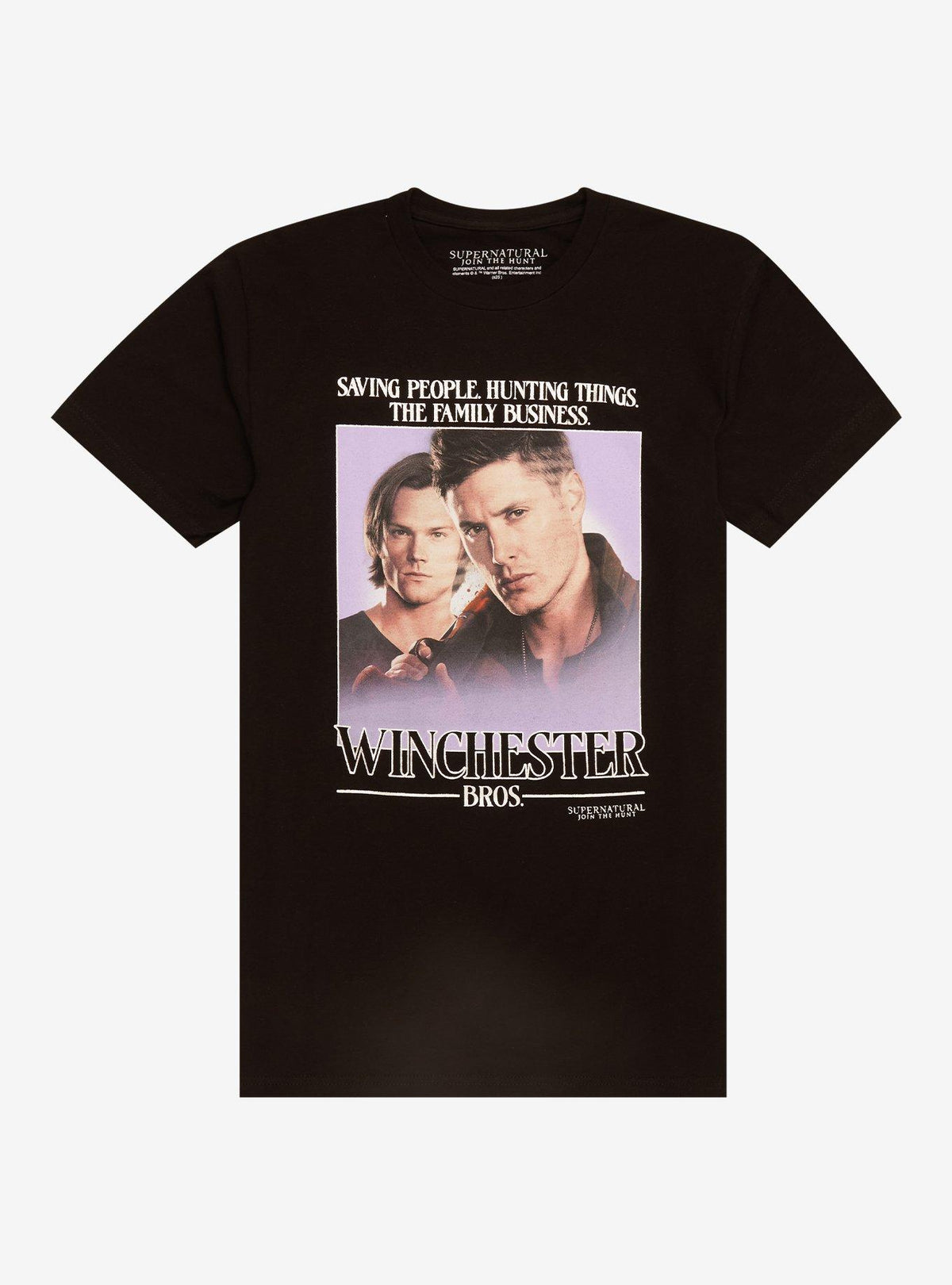 Supernatural Winchester Bros Foil Text T-Shirt