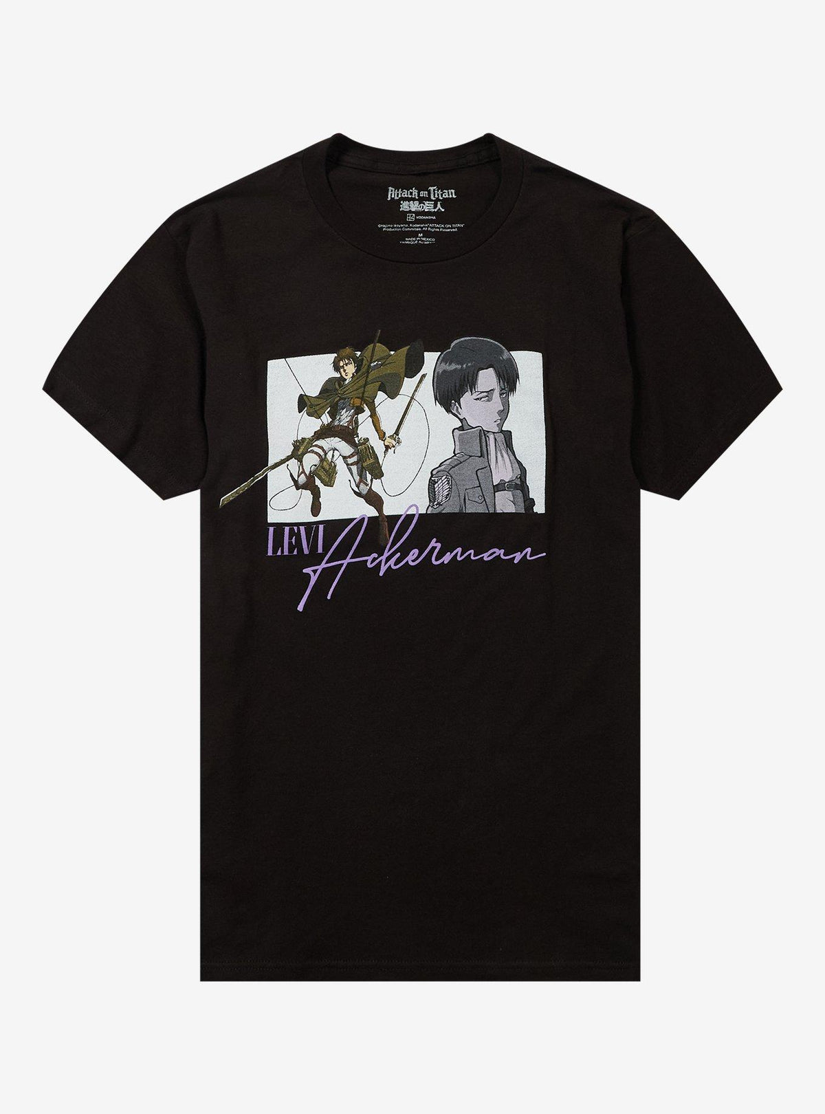 dark fantasy anime Levi Portraits Panel T-Shirt