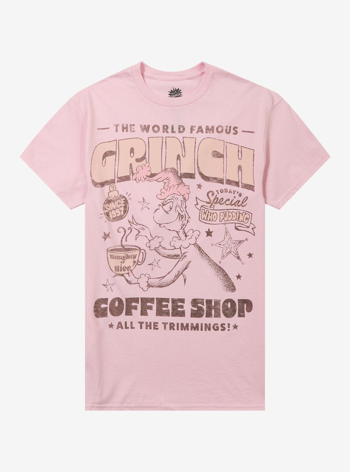 Dr Seuss How The Grinch Stole Christmas Coffee Shop T-Shirt
