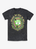 Invader ZIM Please Be Nice To Me Mineral Wash T-Shirt
