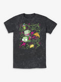 Invader ZIM Doodle Zim Mineral Wash T-Shirt