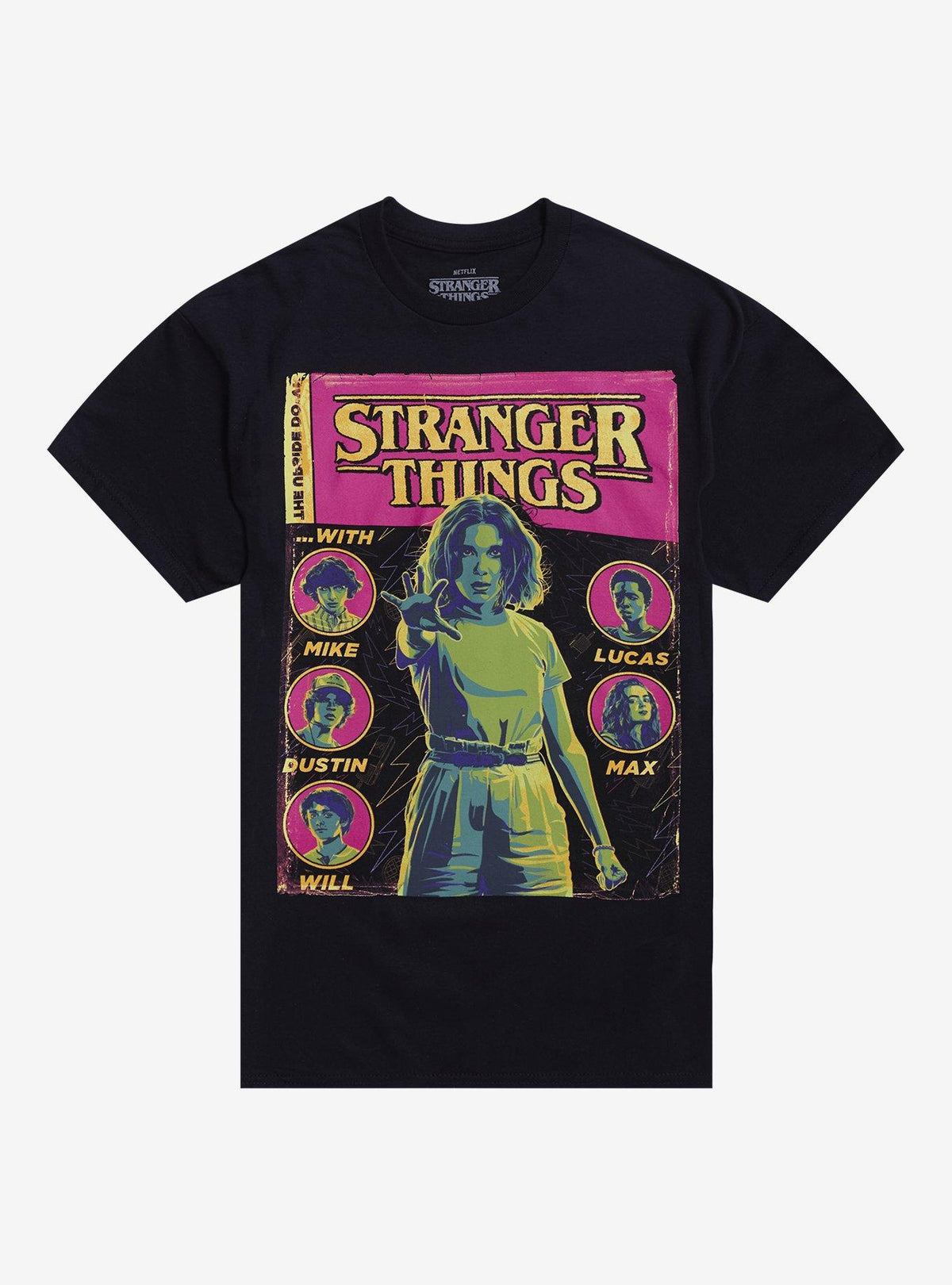 Stranger Things Hawkins Crew Poster T-Shirt