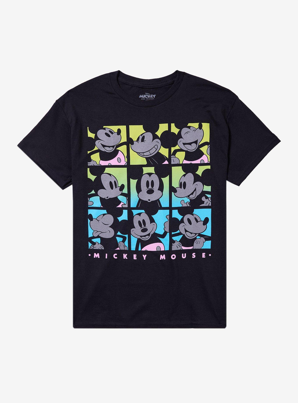 Mickey Mouse Tonal Neon Grid T-Shirt