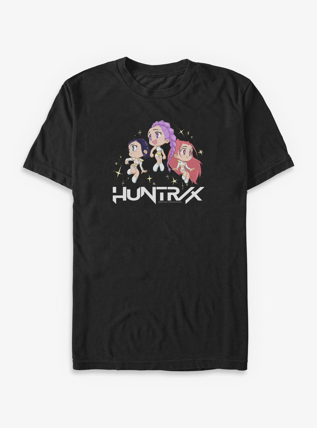 KPop Demon Hunters Chibi Group Huntrix Big Tall T-Shirt
