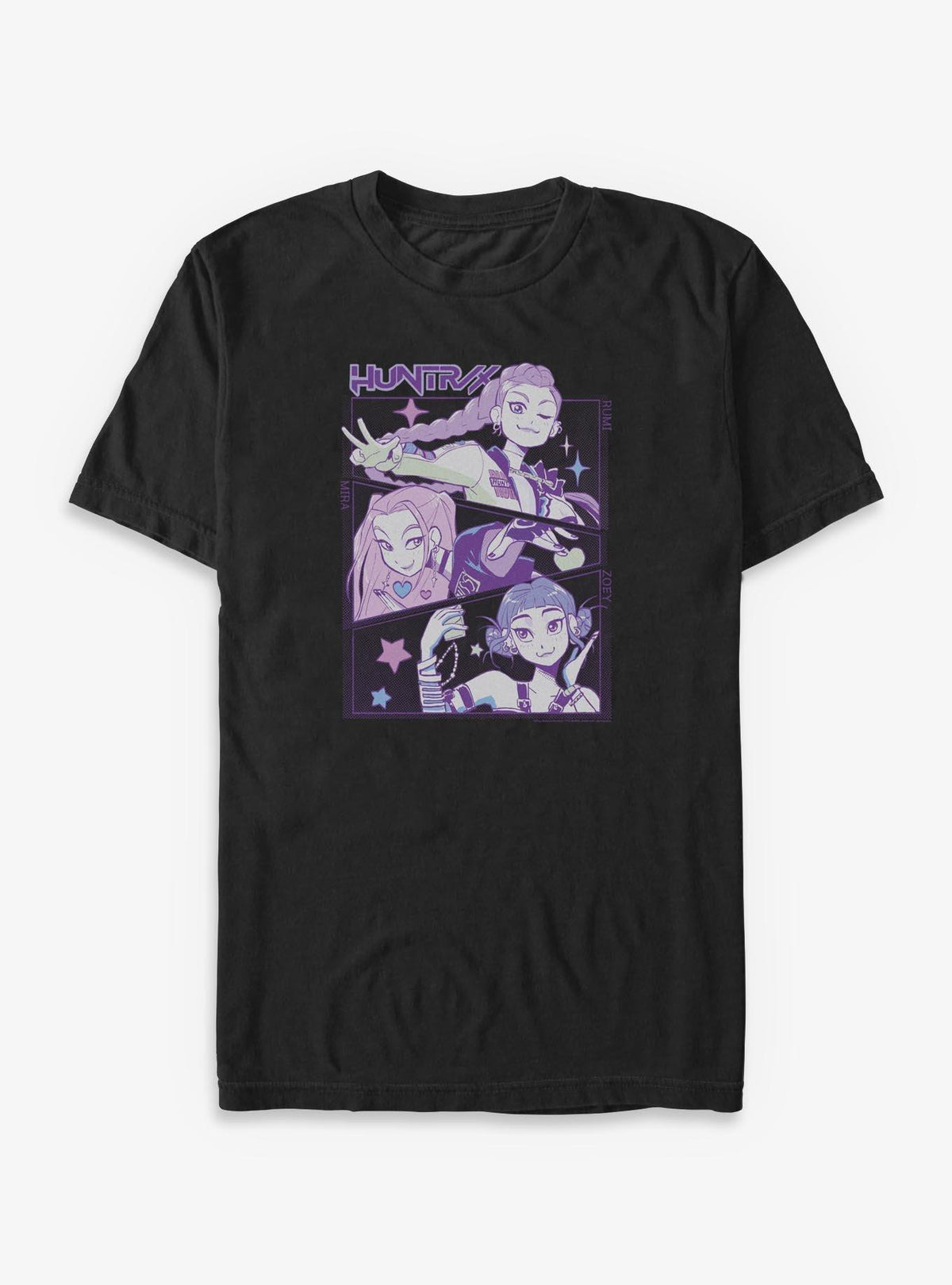 KPop Demon Hunters Huntrix Group Panels Big Tall T-Shirt