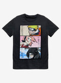 anime ninja Team 7 Panels T-Shirt