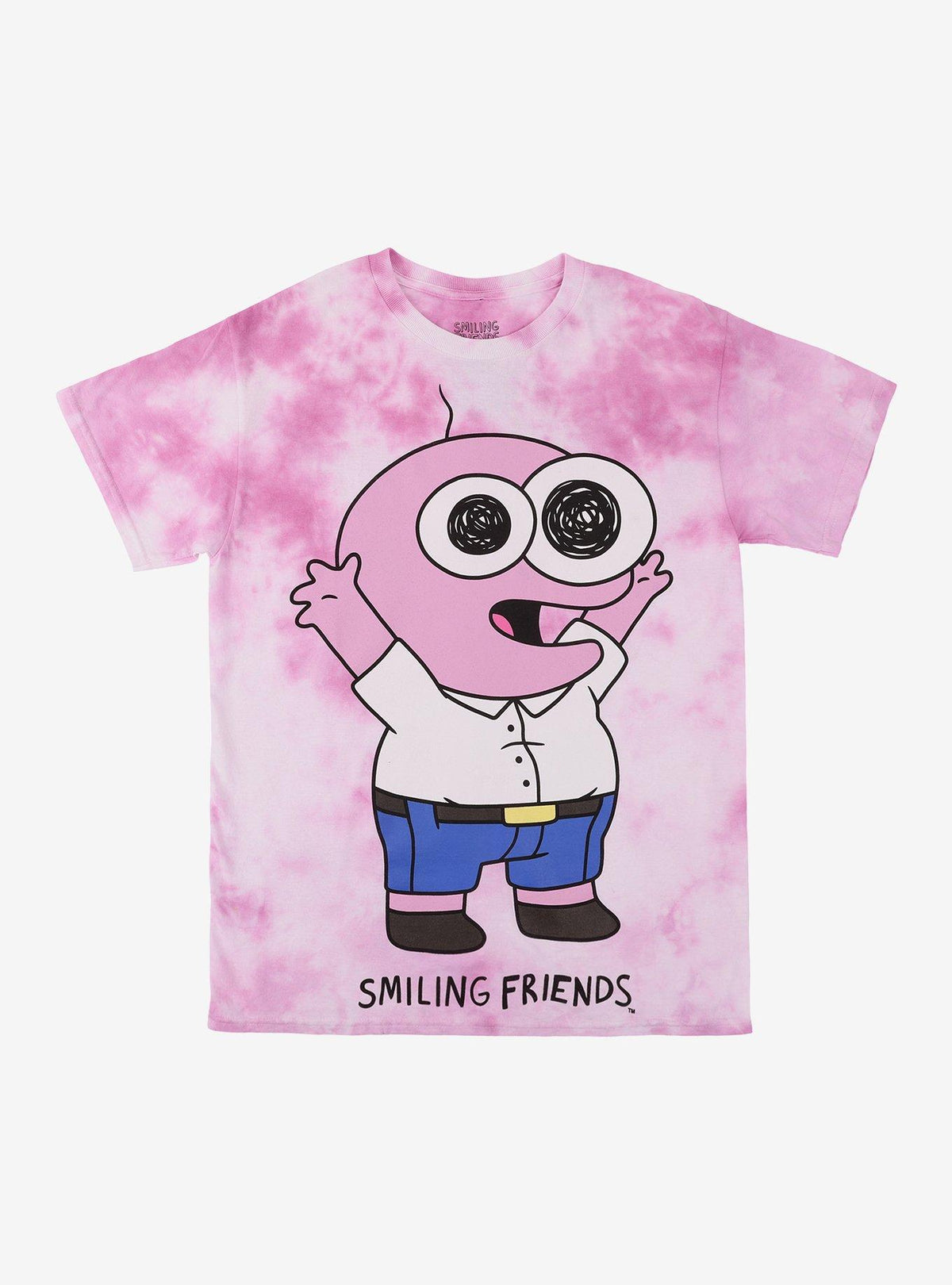 Smiling Friends Pim Pink Tie-Dye T-Shirt