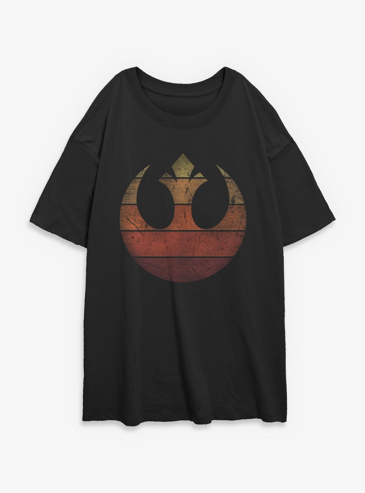 space adventure Rebel Retro Gradient Girls Oversized T-Shirt