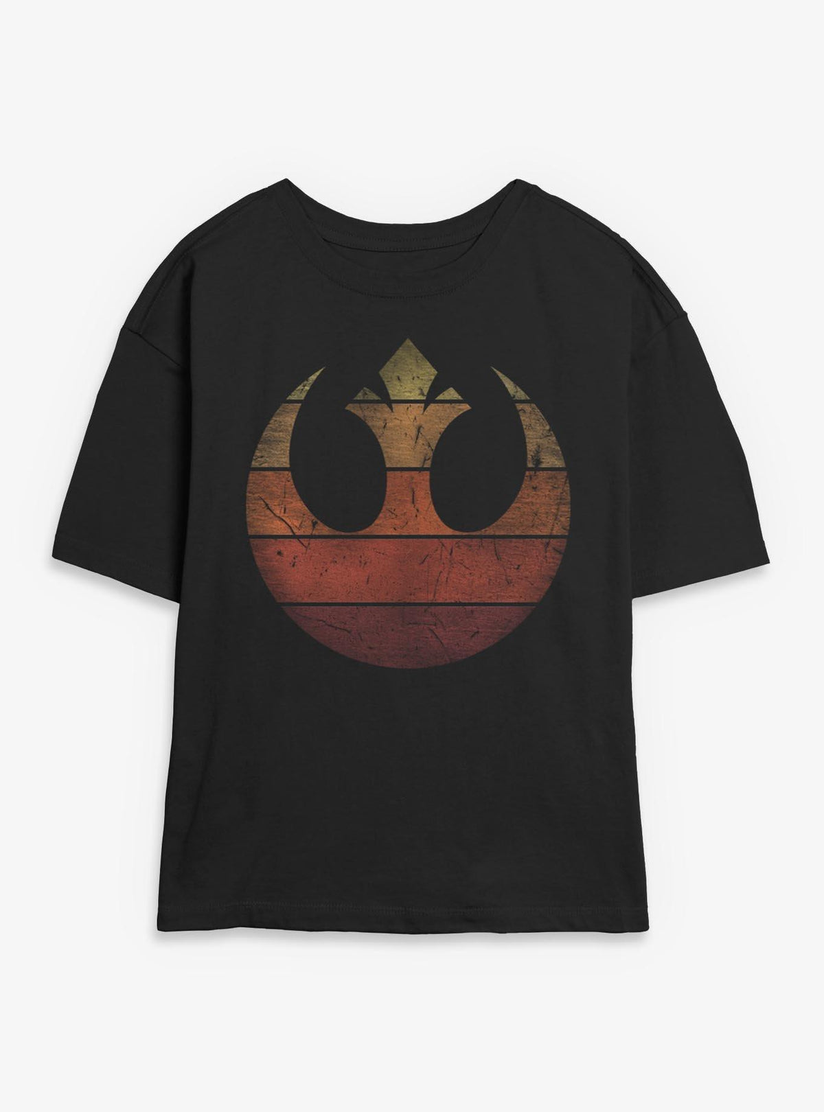space adventure Rebel Retro Gradient Girls Skimmer T-Shirt