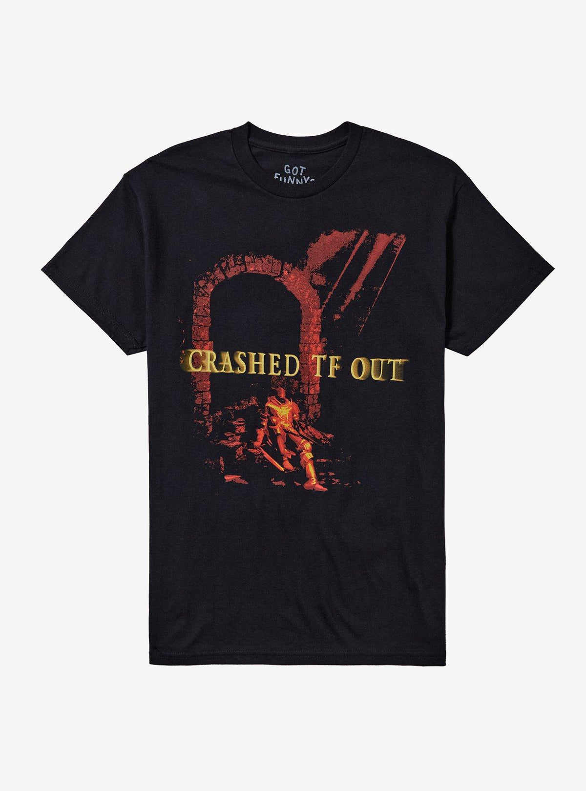 Crash Out Knight T-Shirt By Got Funny