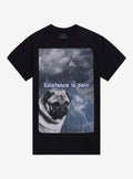 Existence Is Pain Dog T-Shirt By Got Funny