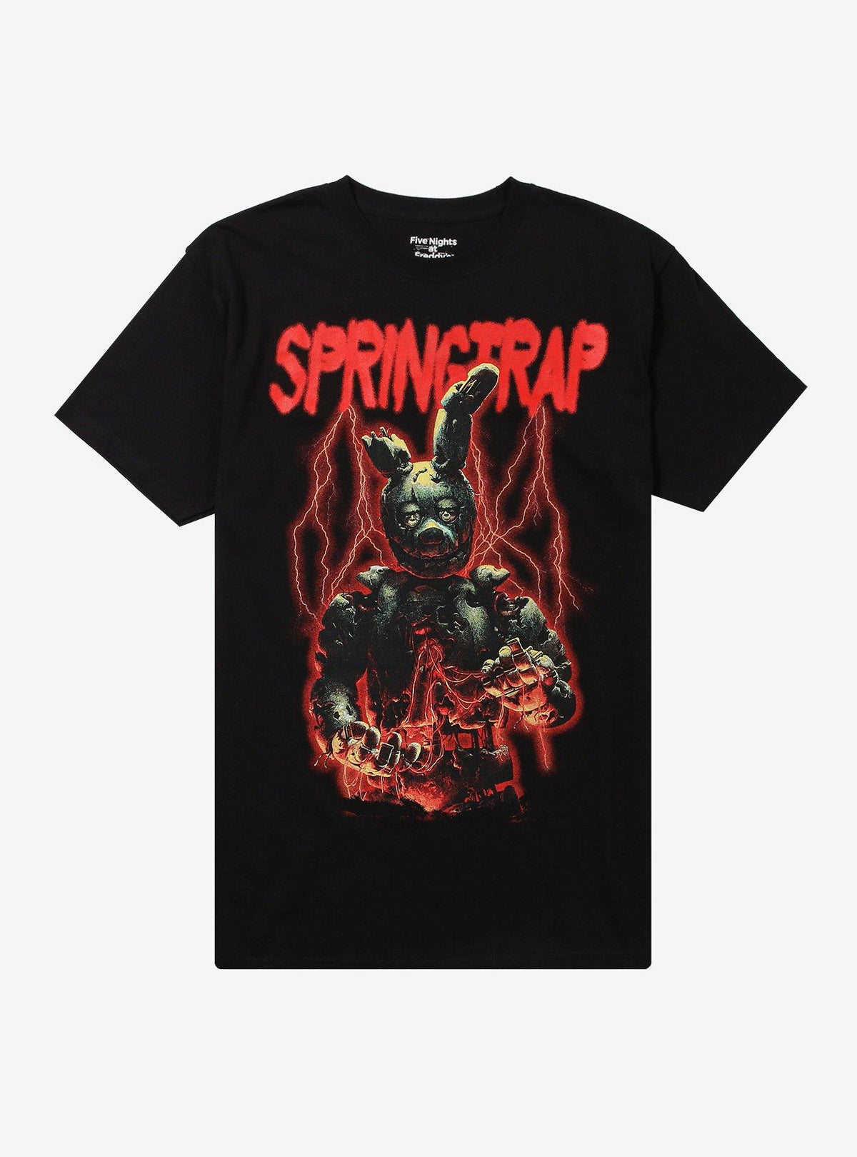 animatronic horror Springtrap Lightning T-Shirt