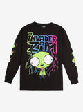 Invader Zim GIR Rainbow Gradient Long-Sleeve T-Shirt