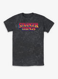 Stranger Things Retro Logo Mineral Wash T-Shirt