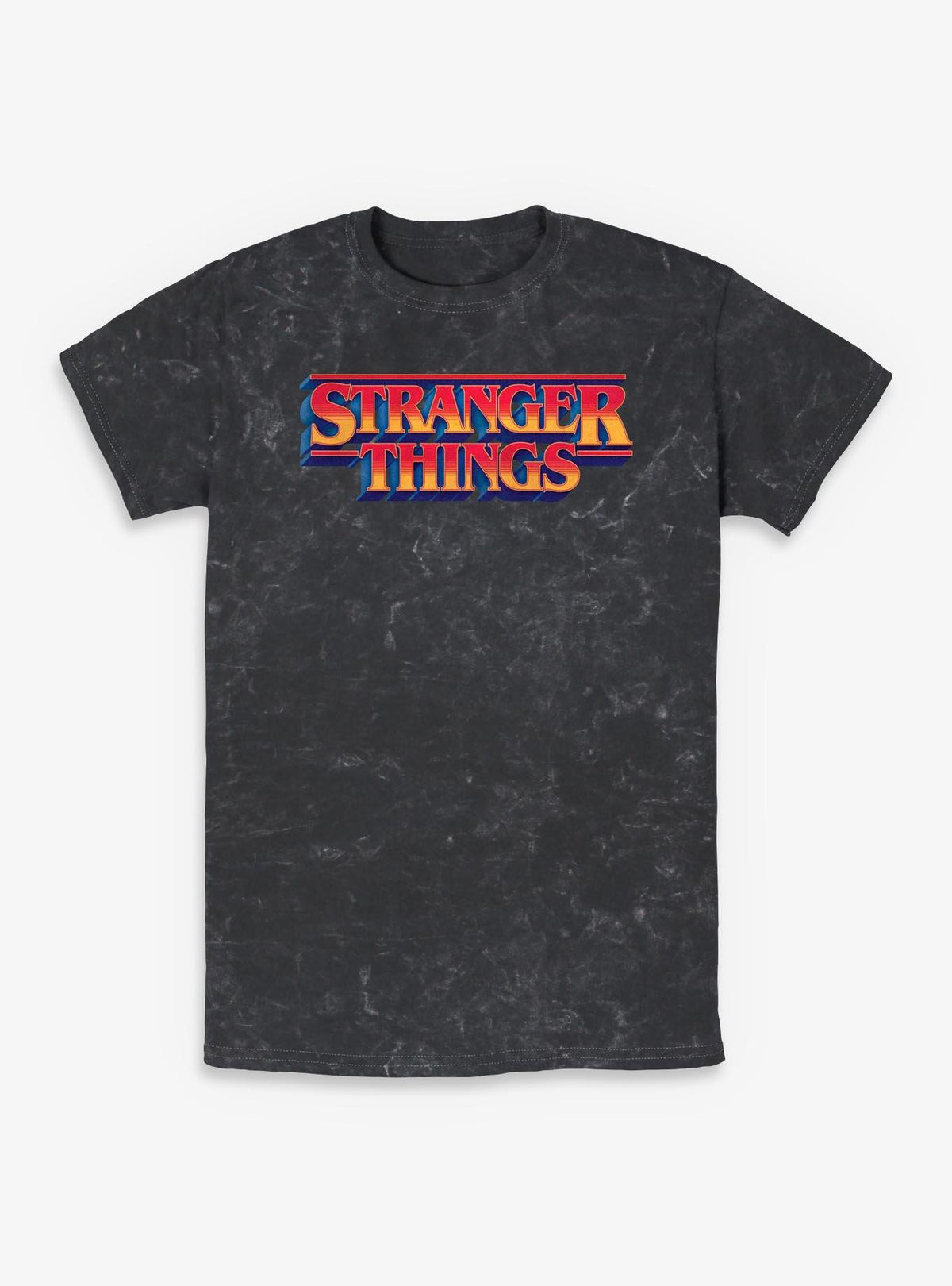 Stranger Things Retro Logo Mineral Wash T-Shirt