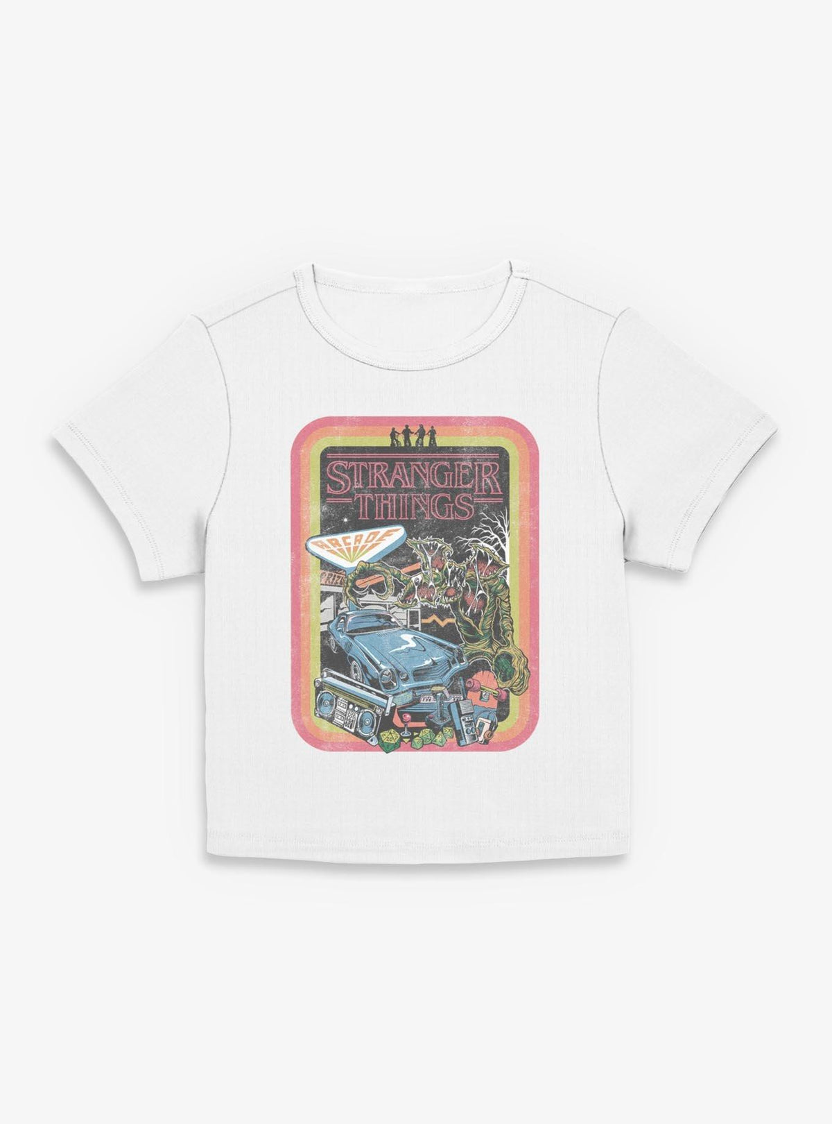 Stranger Things Retro Collage Girls Baby T-Shirt