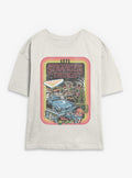 Stranger Things Retro Collage Girls Skimmer T-Shirt