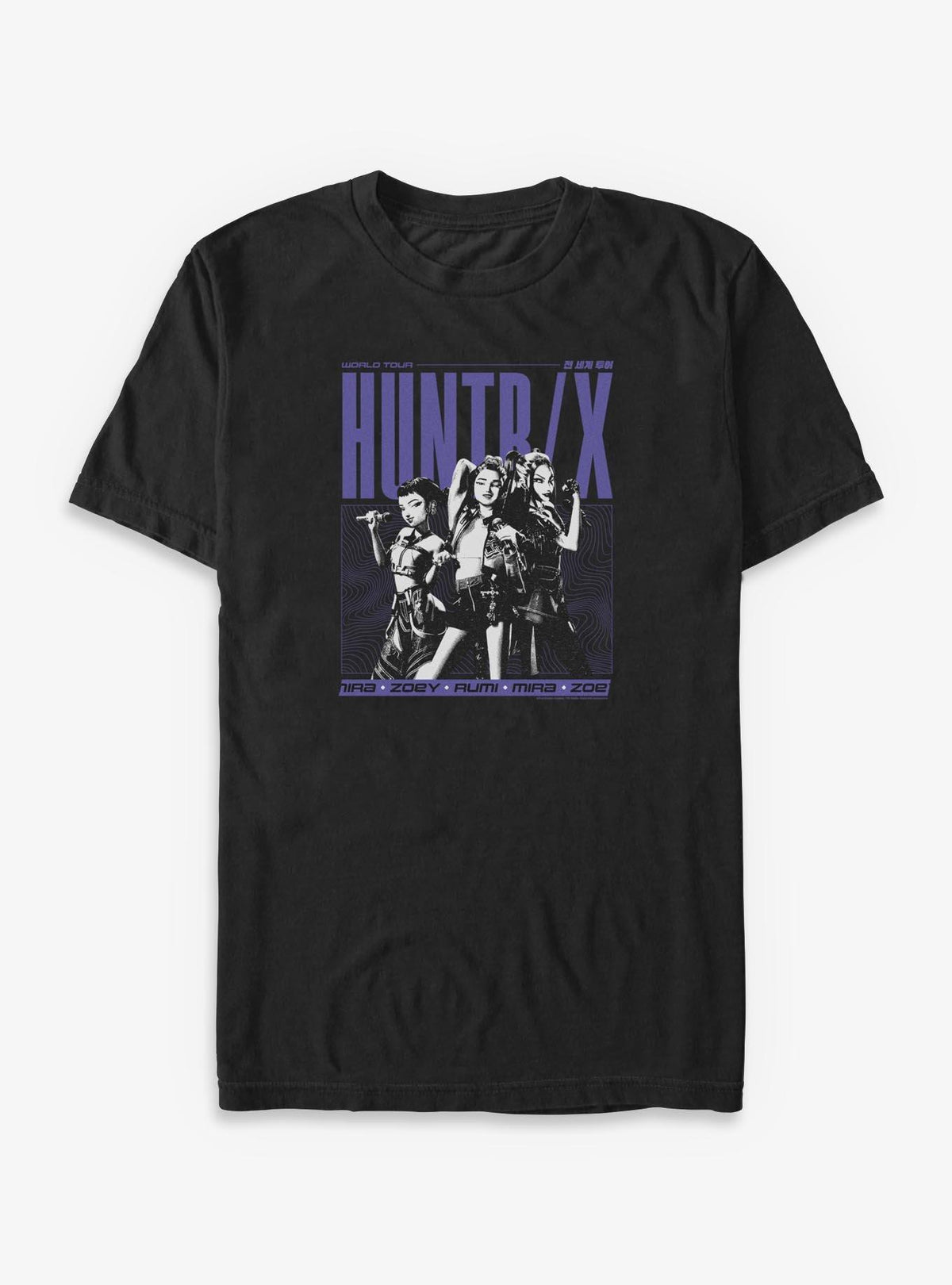 KPop Demon Hunters World Tour Huntrix Big Tall T-Shirt