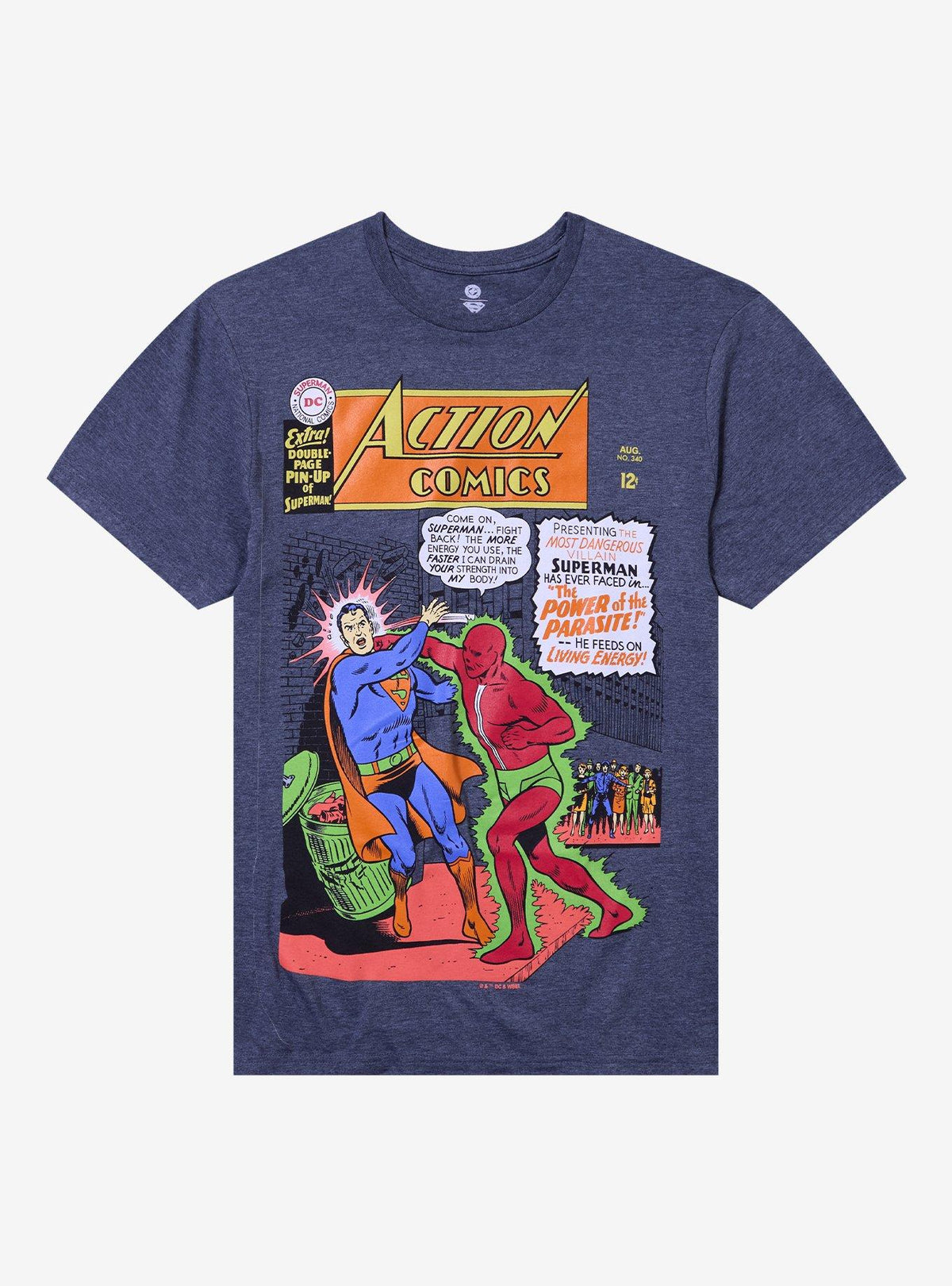 super hero Vs Parasite Comic T-Shirt