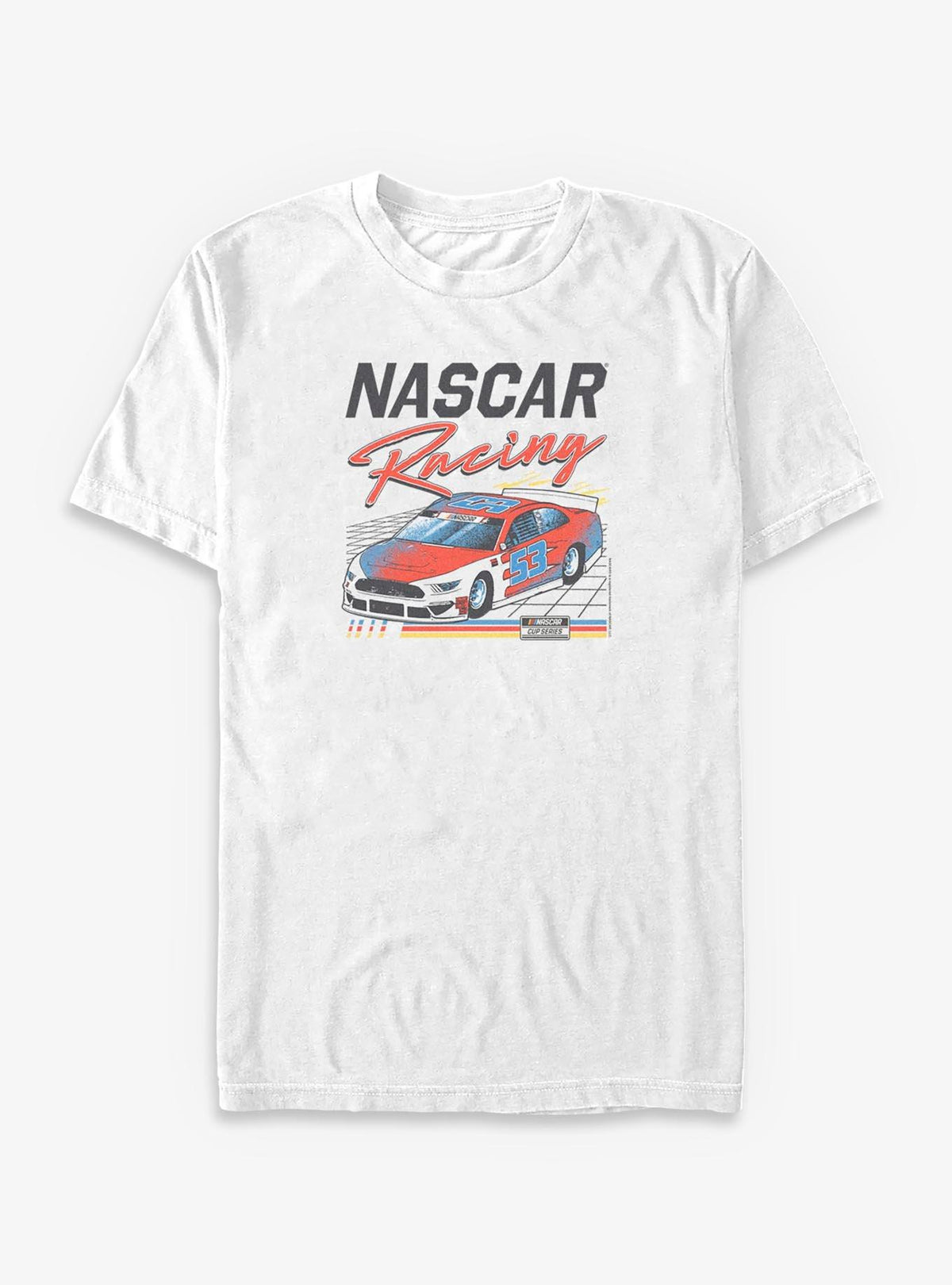 NASCAR Grid Racing Retro Car Big Tall T-Shirt