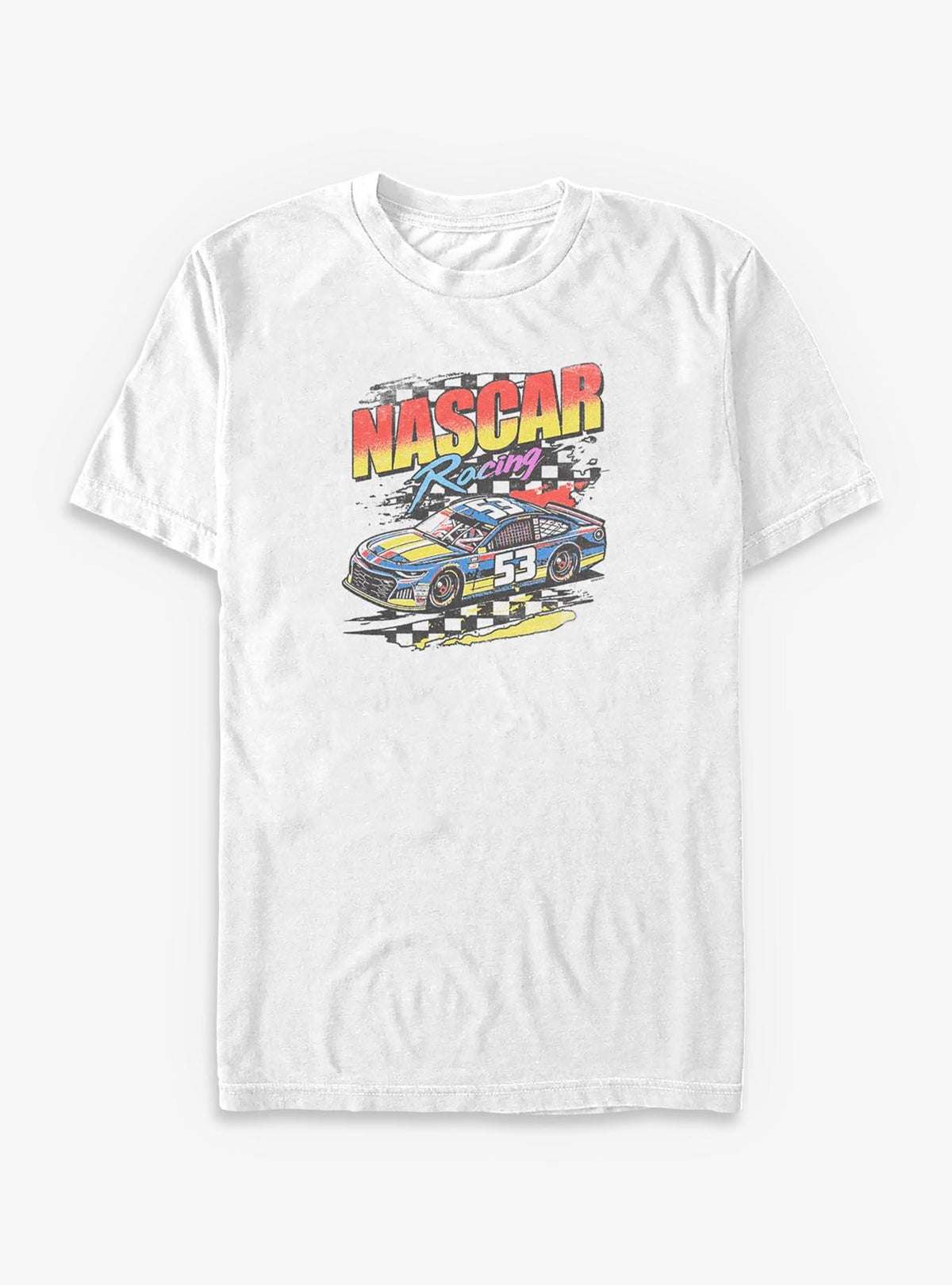NASCAR Retro Car Racing Big Tall T-Shirt